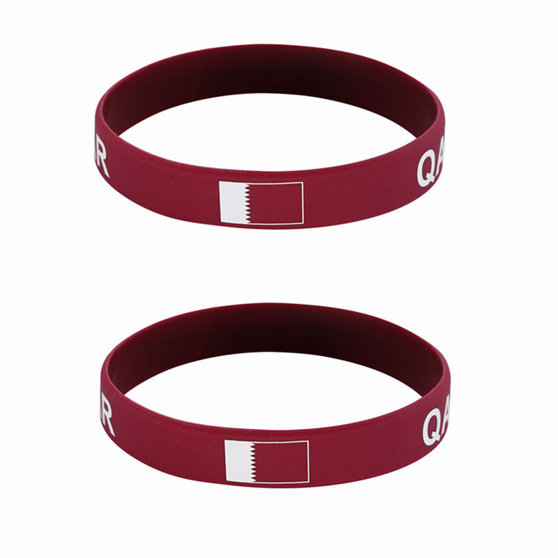 Men Accessories Qatar - 카타르 국기 실리콘 팔찌, 스포츠 게임