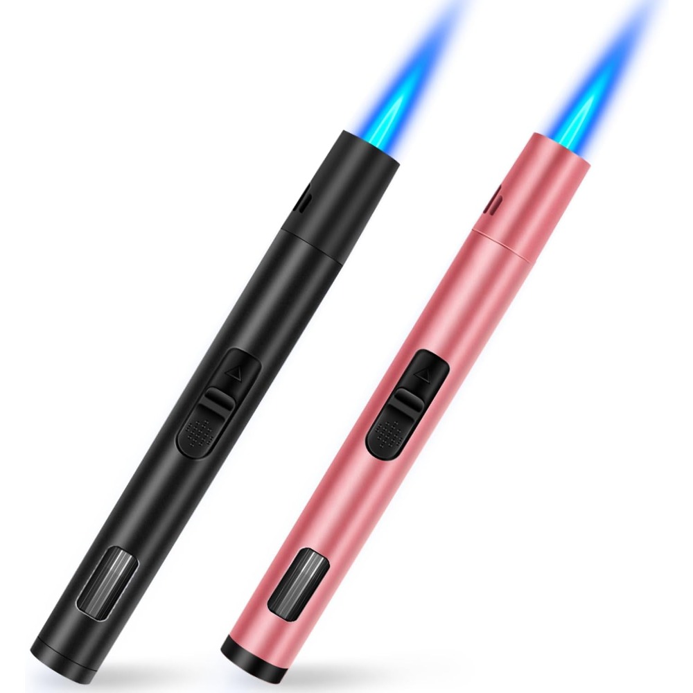 Lighter Windproof - 2팩 리필 가능 방풍 토치 라이터,