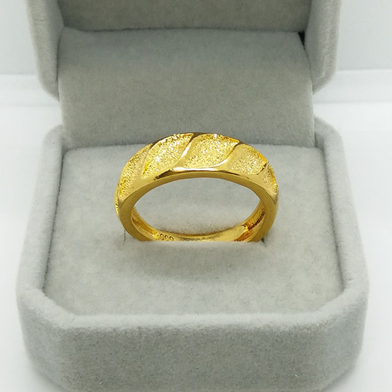 Men Accessories For Wedding - 클래식 순수 도금 진짜 18k 옐로우