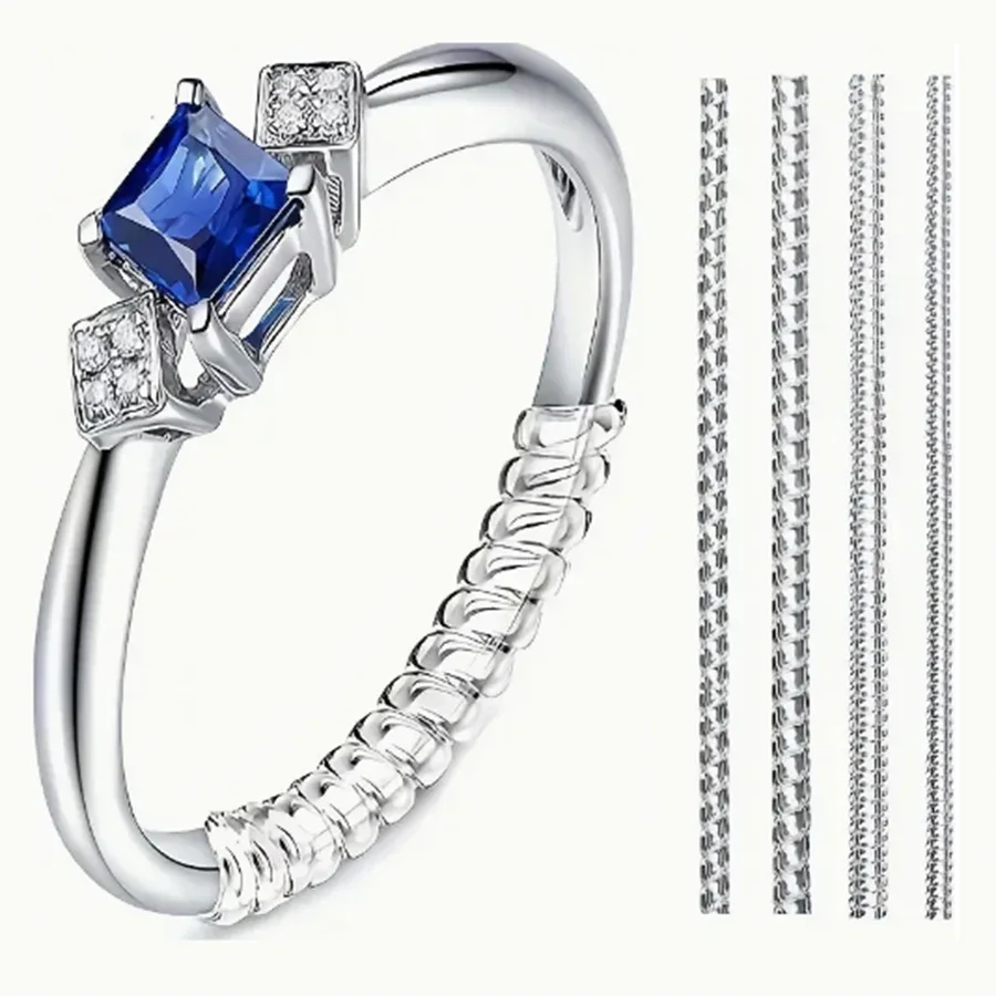 Men Accessories Ring - 4/8개-링 사이즈 조절기-보이지 않는 링 보호기,