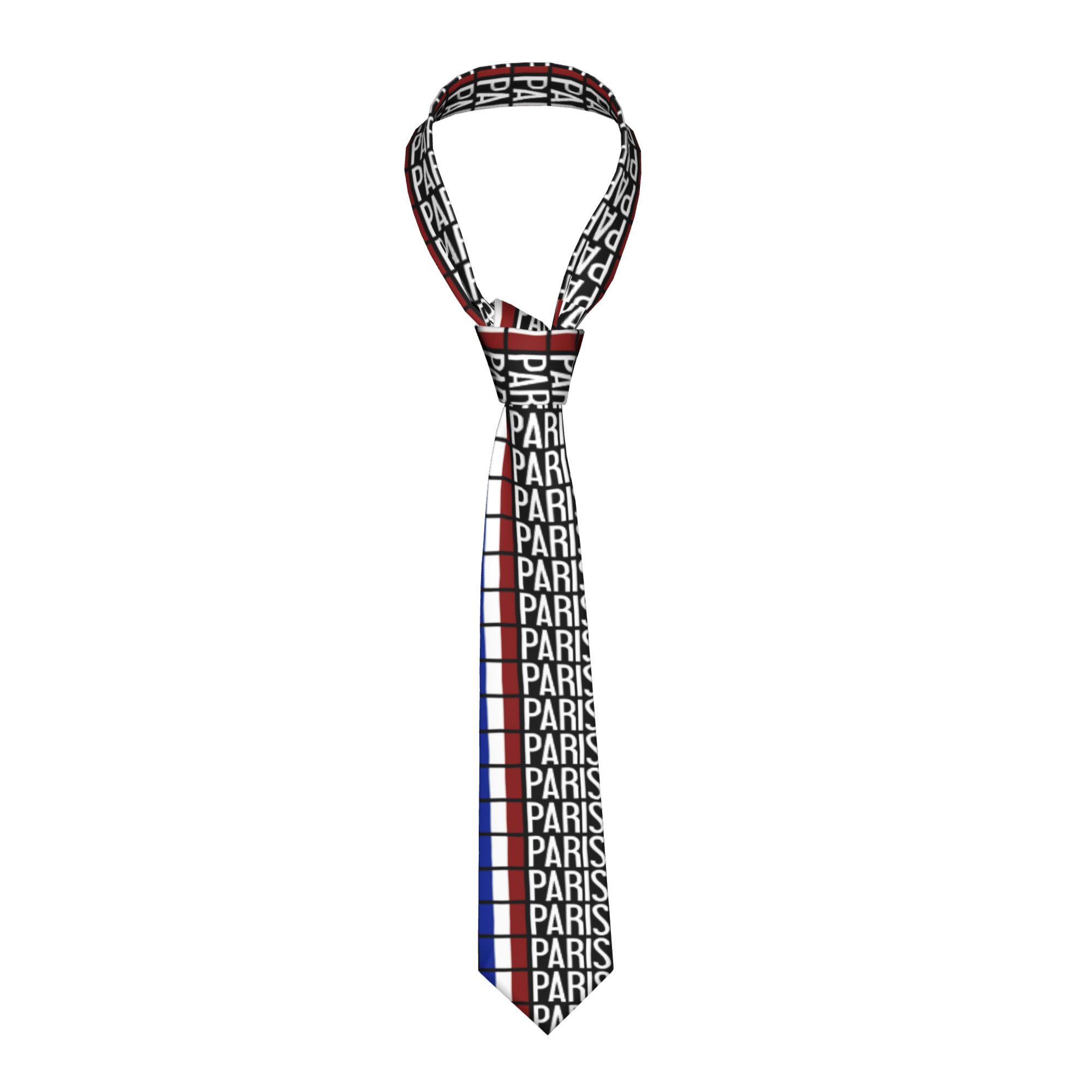 Men'S Accessories Paris - 남성용 넥타이 프랑스 프랑스 국기 파리
