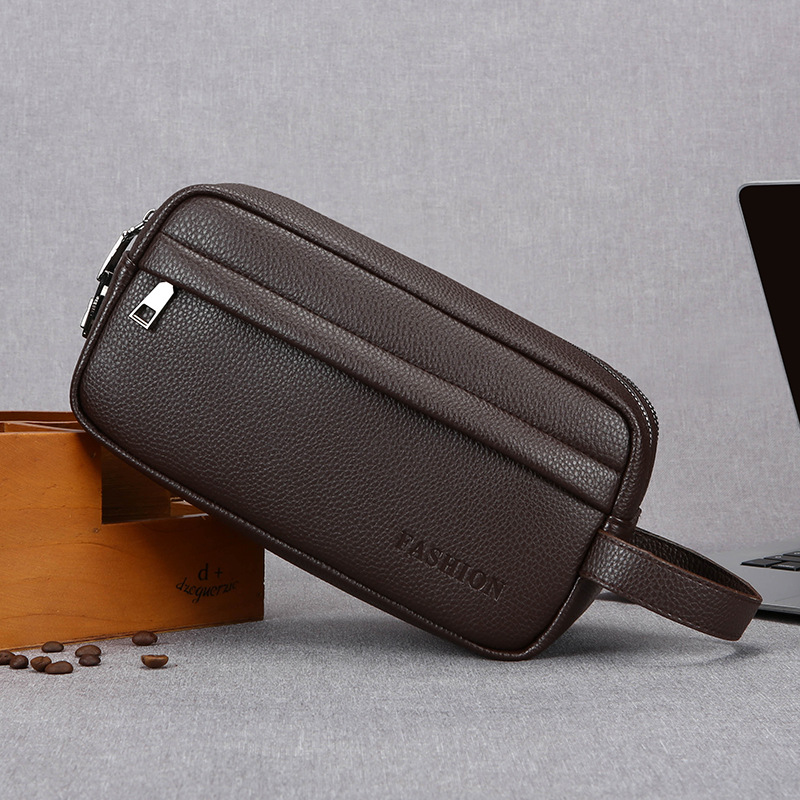 Men'S Accessories Pouch - 빈티지 남성용 핸드 클러치 백 대용량