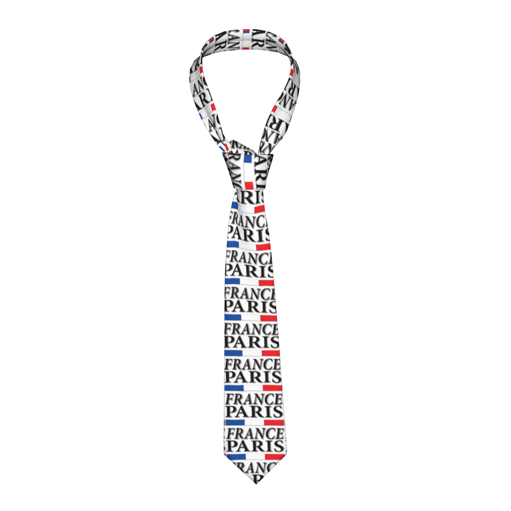 Men'S Accessories Paris - 프랑스 국기 넥타이가 있는 파리 프랑스