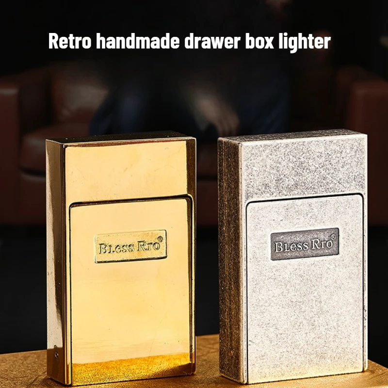 레트로 그라인딩 휠 라이터, 구식 서랍형 휘발유 라이터 - Men Accessories Drawer 리뷰 및 가격