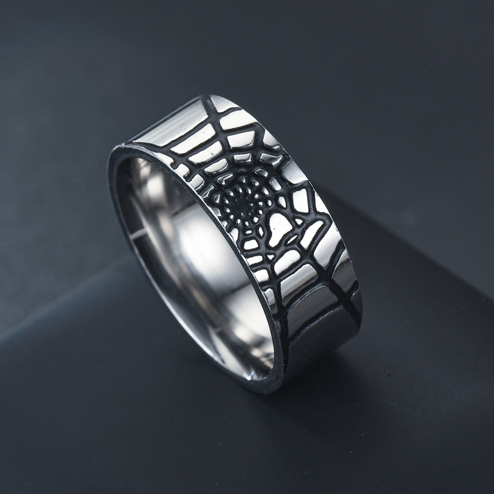스테인레스 스틸 간단한 스파이더 웹 반지 패션 숙녀 남 - Men Accessories For Wedding 리뷰 및 가격