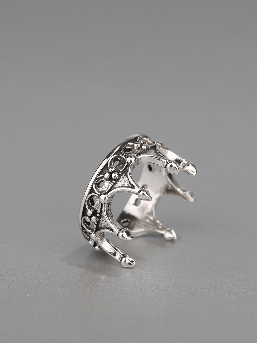 고딕 크라운 링 남성용 조절 가능한 오픈 디자인 개성있 - Men Accessories Ring 리뷰 및 가격