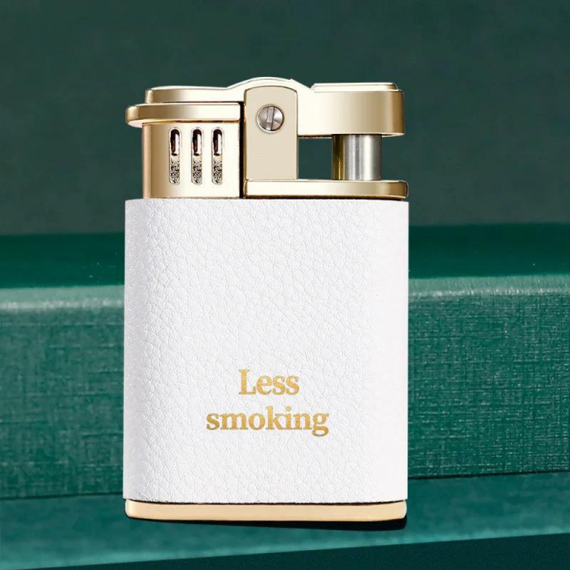 휴대용 방풍 라이터, 레트로 가죽 무늬 금속 바디, 실 - Lighter Windproof 리뷰 및 가격