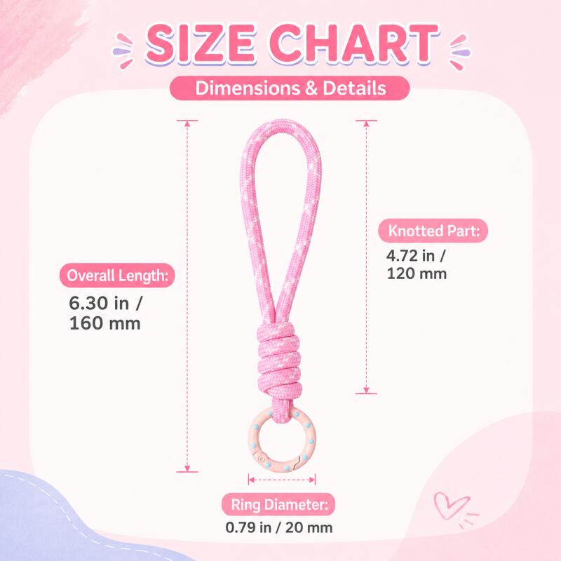 2~5pcs 다채로운 땋은 키체인 휴대폰 끈 분실 방지 - Men Accessories Ring 리뷰 및 가격