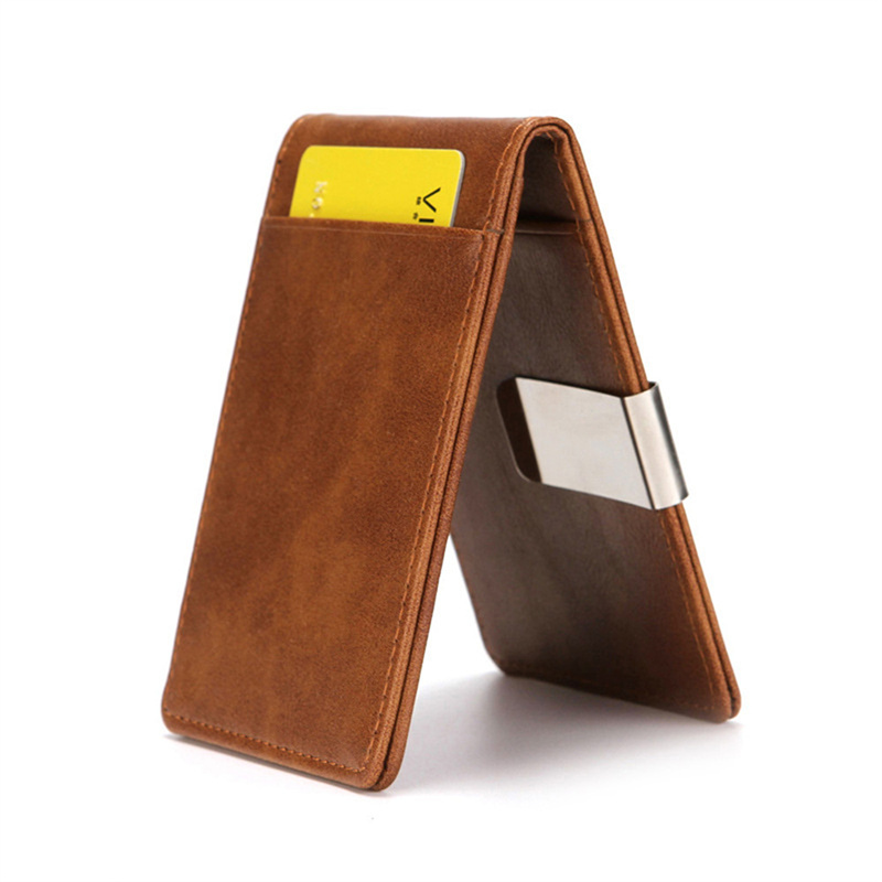 다기능 슬림 메탈 클램프 지갑 카드 홀더 패션 남성 P - Bifold Leather Wallet 리뷰 및 가격