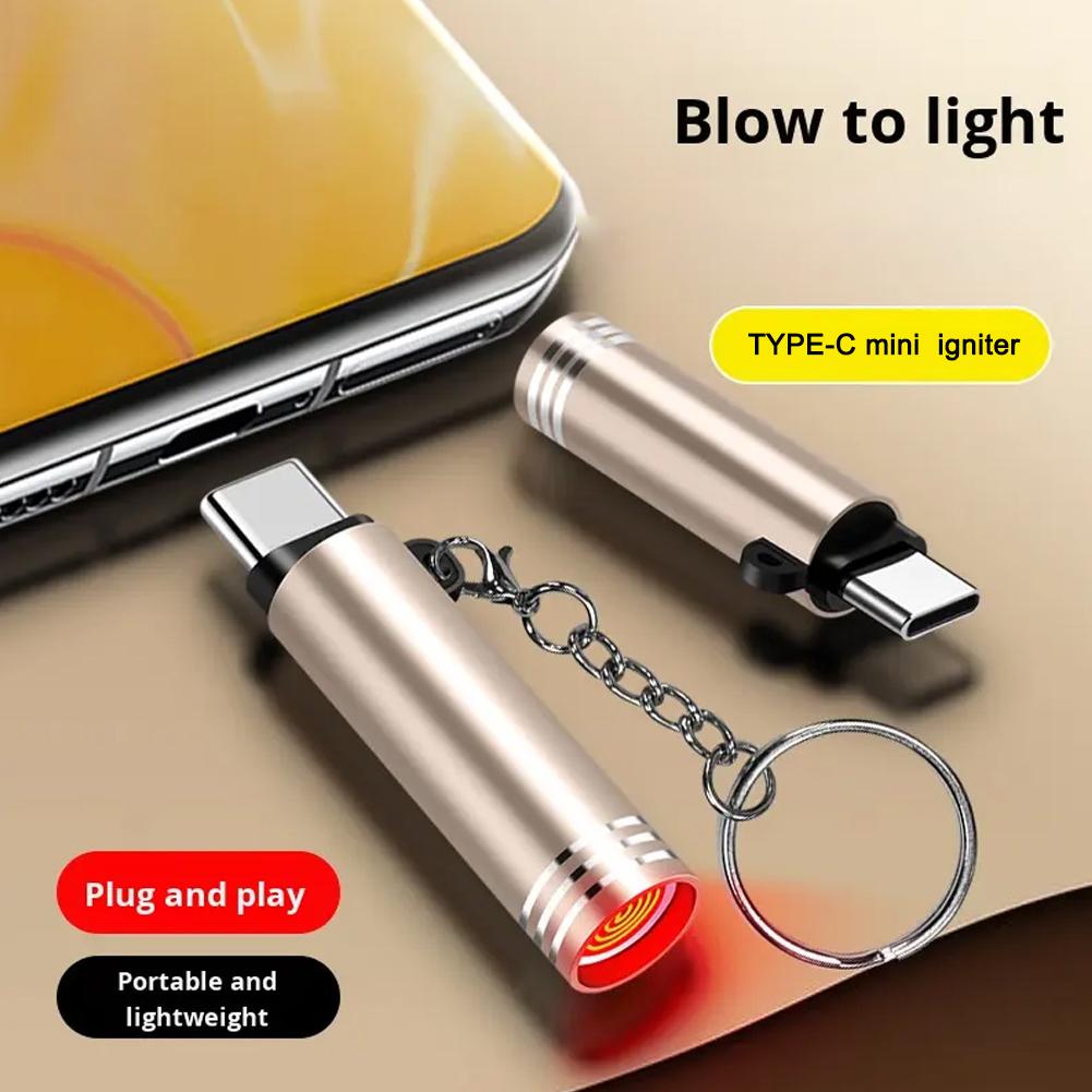 타입 C 미니 라이터 불어서 점화하는 방풍 무화염 전자 - Lighter Windproof 리뷰 및 가격