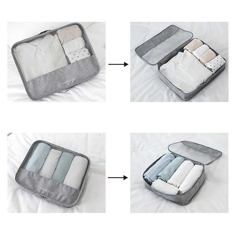 남녀공용 7종 여행용 짐 정리 큐브 세트, 방수 러기지 - Men'S Accessories Pouch 리뷰 및 가격