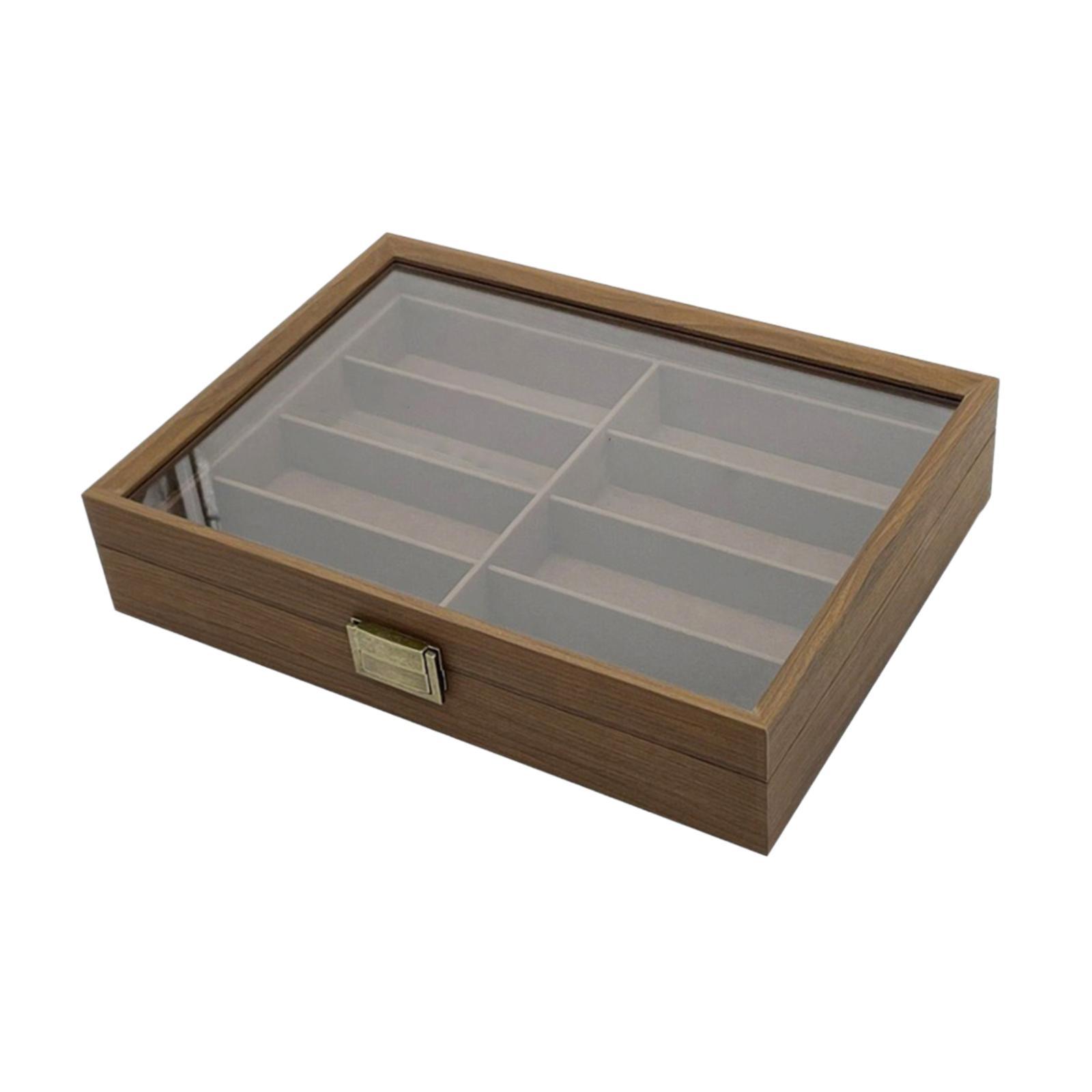 나무 선글라스 정리함 8칸 휴대용 잠금장치 다용도 디스 - Men Accessories Drawer 리뷰 및 가격