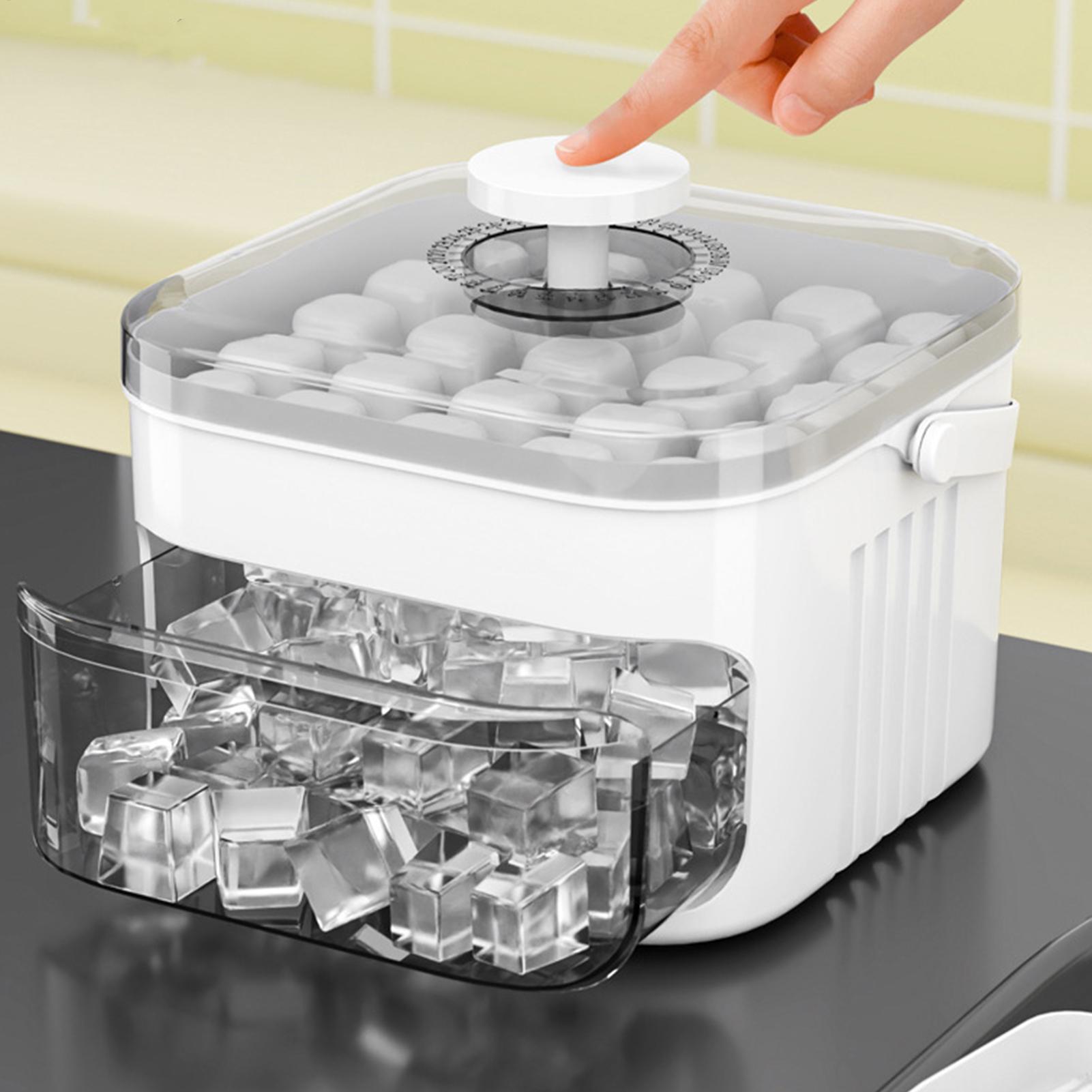 뚜껑과 통이 있는 컴팩트 이중 레이어 아이스 큐브 트레 - Men Accessories Drawer 리뷰 및 가격