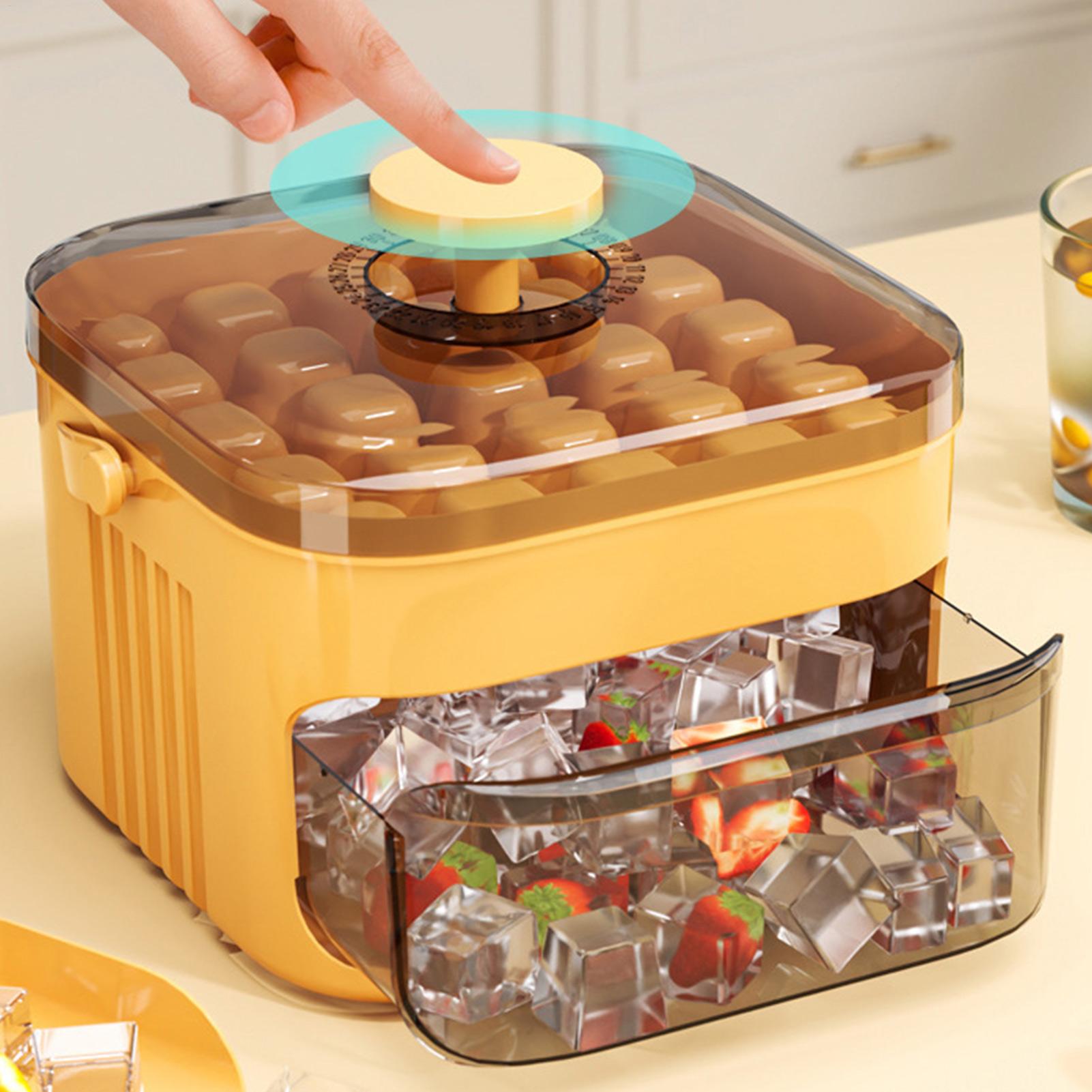 뚜껑과 통이 있는 컴팩트 이중 레이어 아이스 큐브 트레 - Men Accessories Drawer 리뷰 및 가격