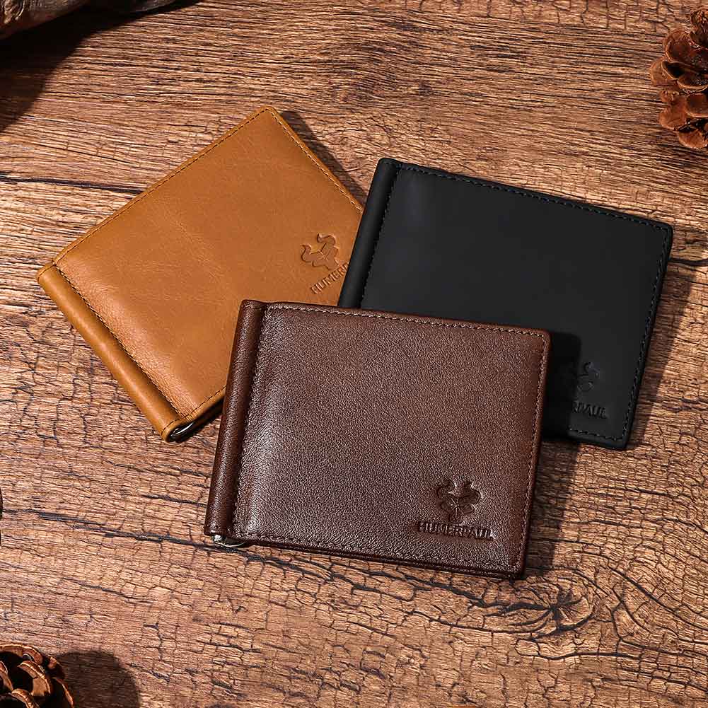 머니 클립이있는 정품 가죽 남성 슬림 지갑 RFID 차 - Bifold Leather Wallet 리뷰 및 가격