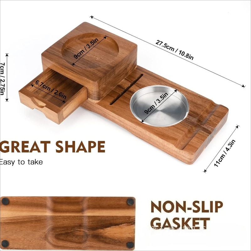 다기능 원목 시가 재떨이, 시가 서랍, 위스키 컵 홀더 - Men Accessories Drawer 리뷰 및 가격