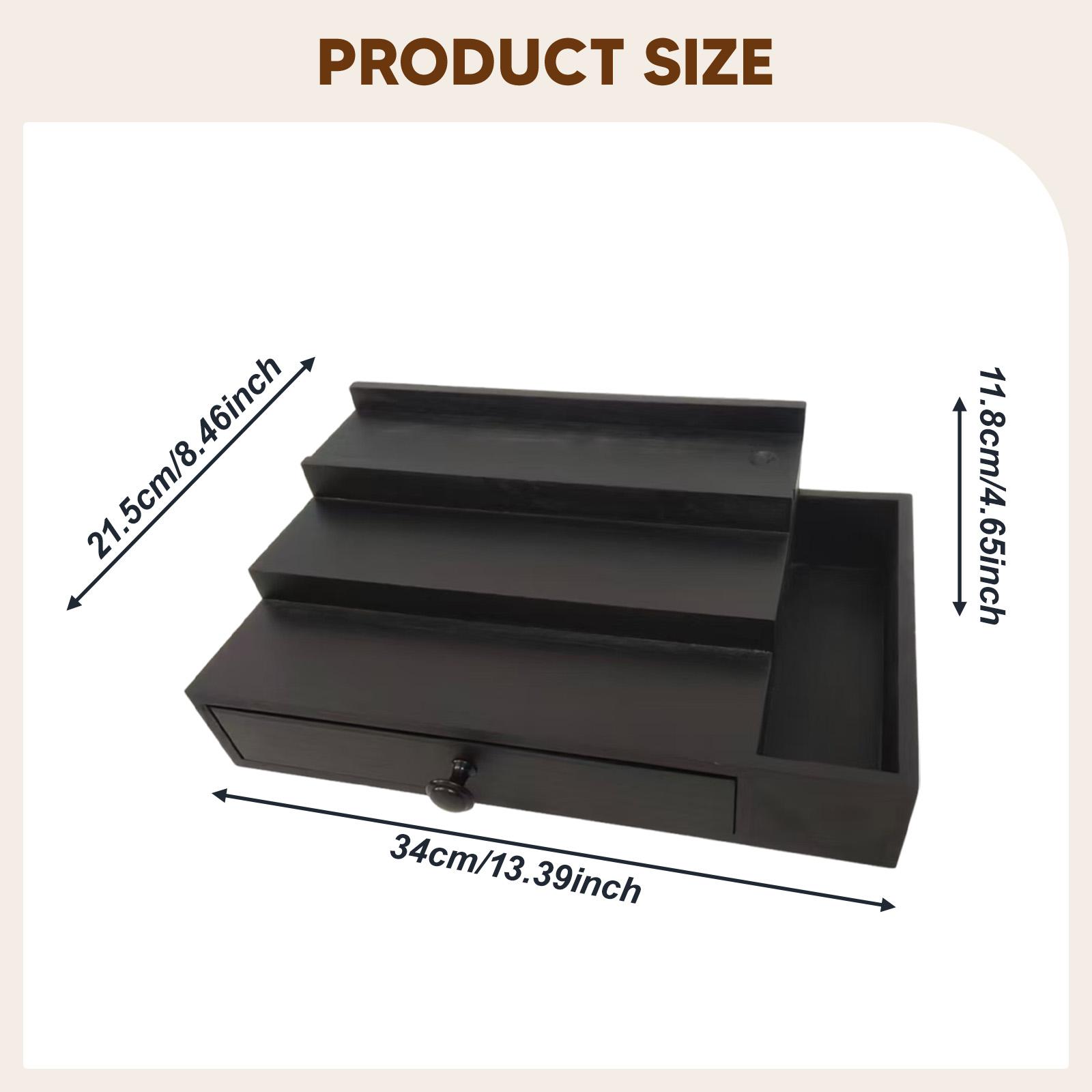 향수 정리함 나무 3단 진열대, 보석 스탠드 및 조리대 - Men Accessories Drawer 리뷰 및 가격