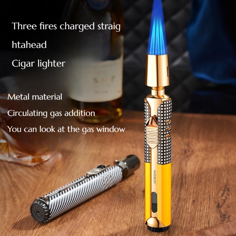 조본 메탈 3 플레임 방풍 제트 블루 플레임 부탄 가스 - Lighter Windproof 리뷰 및 가격
