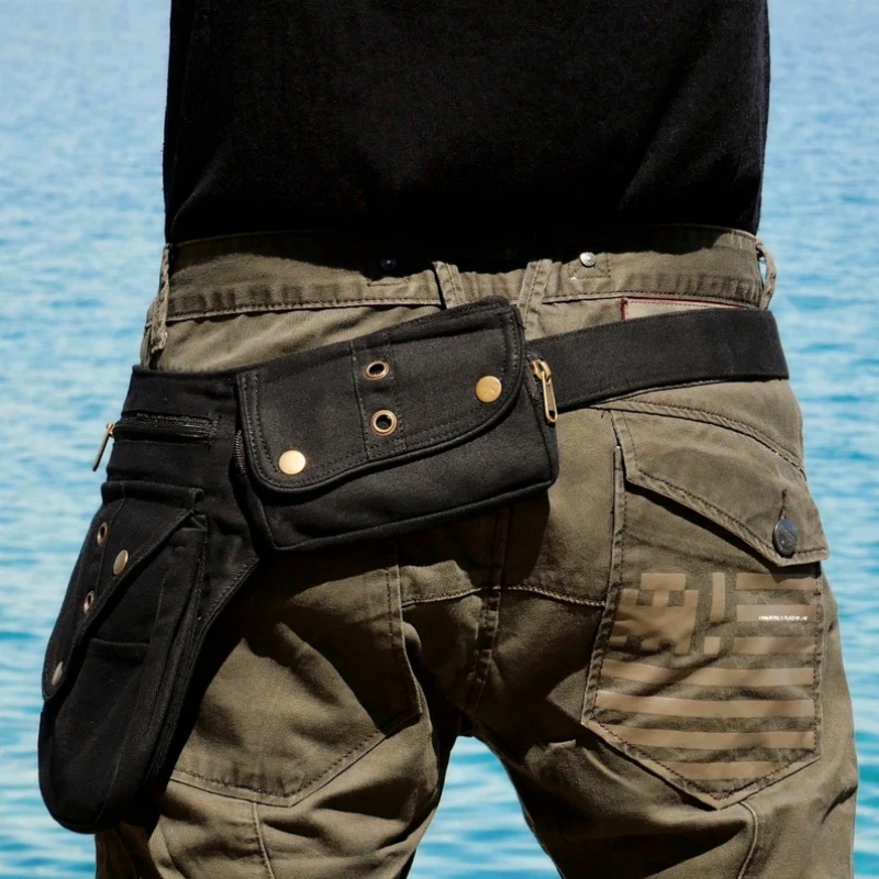 중세 스팀펑크 힙 벨트 파우치 레트로 아웃도어 스포츠  - Men'S Accessories Pouch 리뷰 및 가격