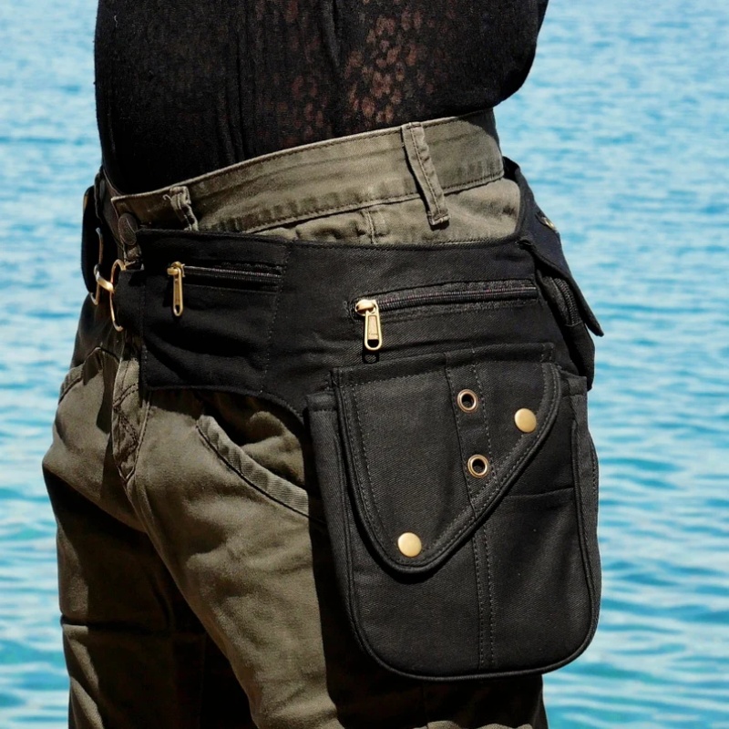 중세 스팀펑크 힙 벨트 파우치 레트로 아웃도어 스포츠  - Men'S Accessories Pouch 리뷰 및 가격