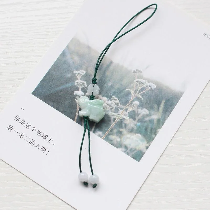사용자 정의 천연 에메랄드 중국어 토끼 DIY 전화 체 - Men Accessories Ring 리뷰 및 가격