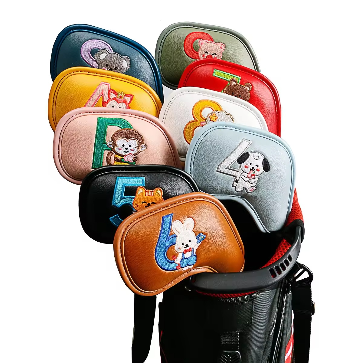 9Pcs 귀여운 만화 동물 골프 아이언 헤드 커버, P - Men'S Accessories Golf 리뷰 및 가격