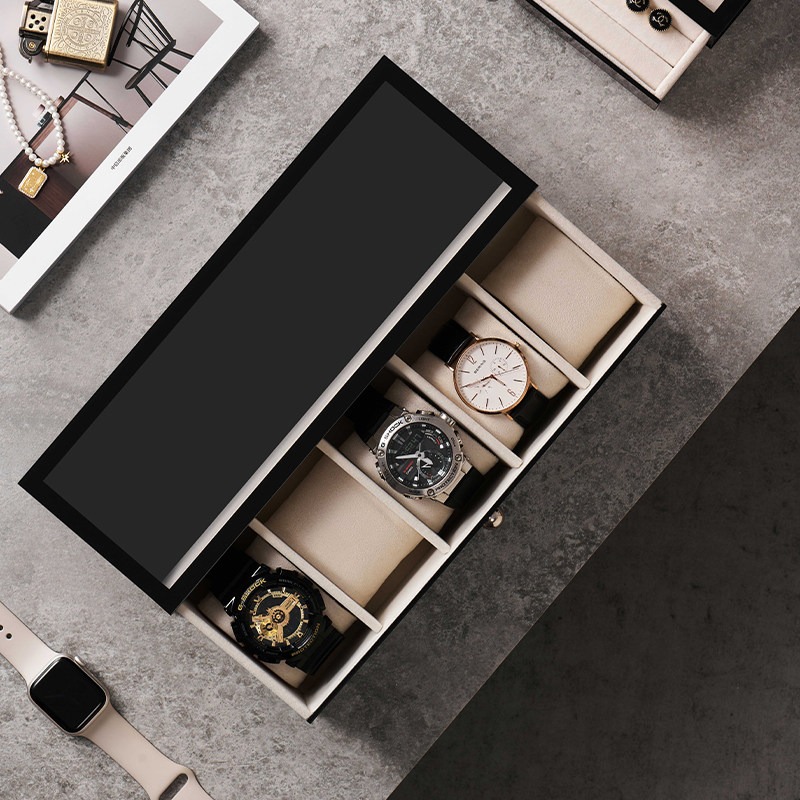 플라스틱 시계 상자 고급 5/8 슬롯 시계 보관 케이스 - Men Accessories Drawer 리뷰 및 가격