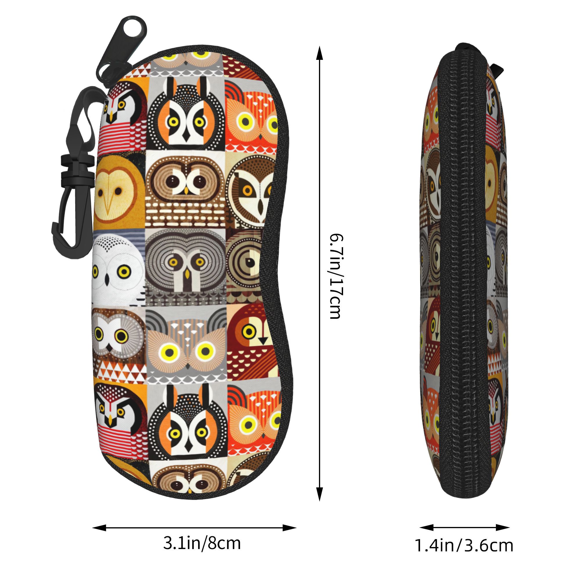 올빼미 (5) 안경 케이스 프린트 선글라스 파우치 남성 - Men'S Accessories Pouch 리뷰 및 가격
