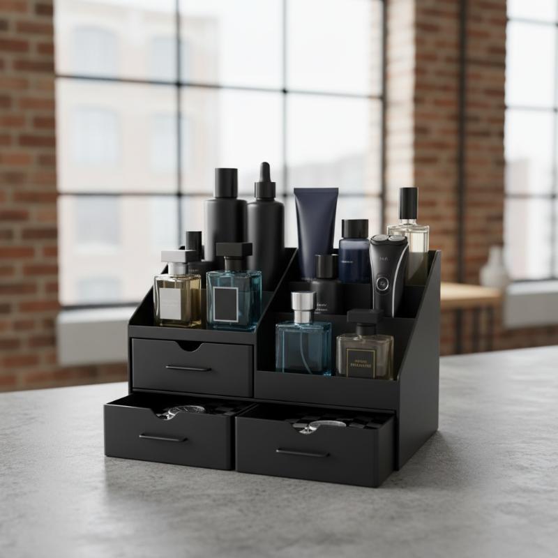 숨겨진 서랍이 있는 3-in-1 남성용 향수 정리함은  - Men Accessories Drawer 리뷰 및 가격