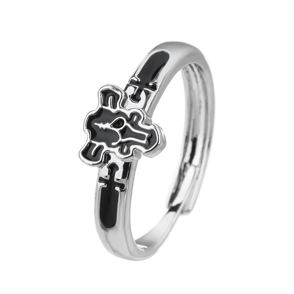 애니메이션 블랙 클로버 반지 아스타 코스프레 금속 반지 - Men Accessories Ring 리뷰 및 가격